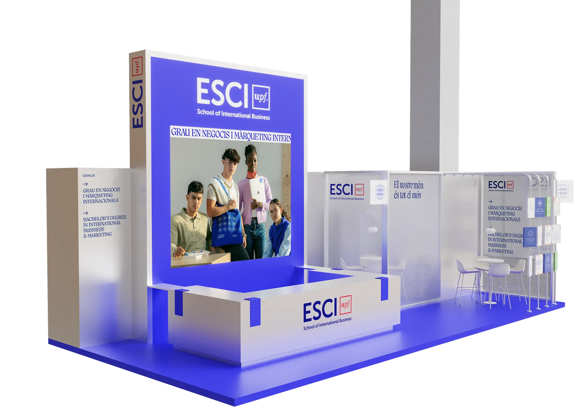 Mockup de stand de feria